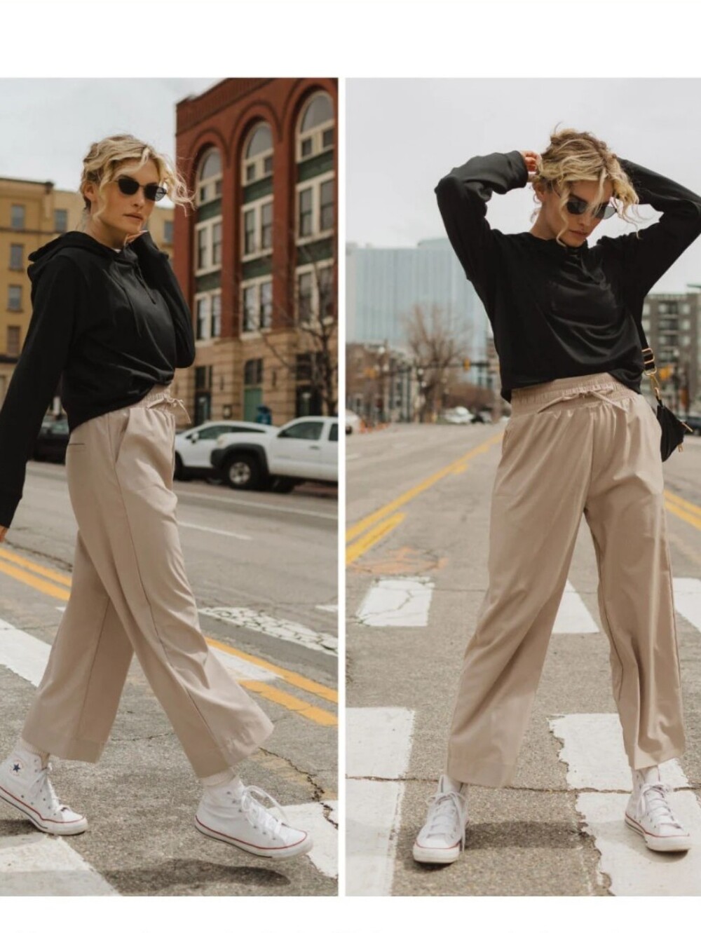 Albion Audrey Wide Leg Pants Chestnut Cropped Women's Medium